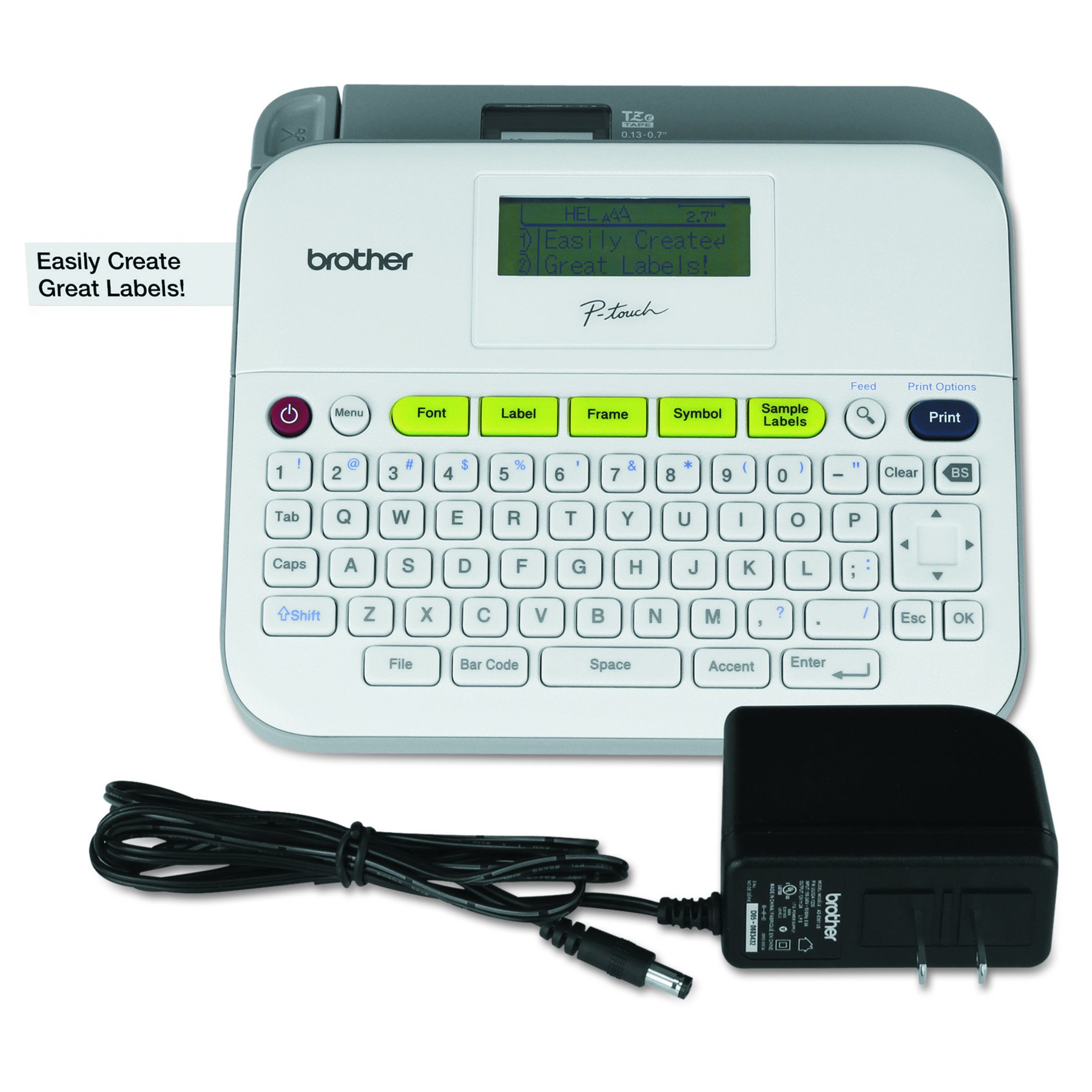 Brother PTouch Label Maker, Versatile EasytoUse Labeler, PTD400AD