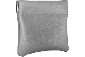 Nabob Leather Genuine Leather Squeeze Coin Purse, Coin Pouch Made IN U.S.A. Change Holder For Men/Woman Size 3.5 X 3.5