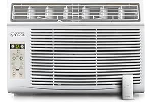COMMERCIAL COOL Air Conditioner 10,000 BTU with Remote Control and Adjustable Thermostat, Air Conditioner Window Unit up to 450 Sq. Ft. with Electronic Controls & Digital Display, Window AC Unit