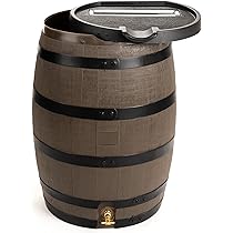 Amazon.com : RTS Home Accents Premium 55-Gallon Rain Barrel with  