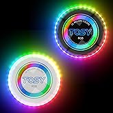TOSY Bundle of 2 - Flying Disc 108 LEDs - RGB Black + RGB White