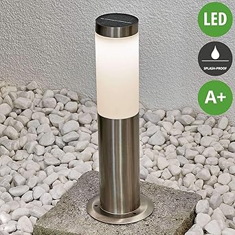 Lindby Led Solarleuchten Jolla Spritzwassergeschutzt Modern In Alu Aus Edelstahl 1 Flammig A Inkl Leuchtmittel Solarlampe Solarleuchte Garten Amazon De Beleuchtung