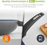 Tower Cerasure 32cm Fry Pan Ceramic Non-Stick Induction Suitable Graphite T80354 view 5