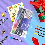 Artecho 24 Dual Tip Brush Pens Nylon Tip for Artists Beginners view 6