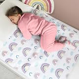 Hygge Sheets Potty Training Bed Pads | Waterproof & Non Slip | Rainbow