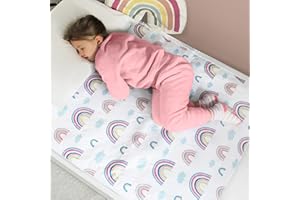 Hygge Sheets® Potty Training Pee Pads for Kids, Toddlers - 2 Pack - 100% Waterproof, Non Slip Bed Wetting Pad for Twin Beds -