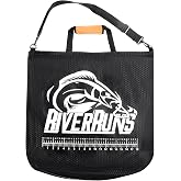 Heavy-Duty Waterproof Fish Weigh-In Bag with 18-Inch Measuring Scale | Leak-proof three-layer construction, 23.6 x 22.4 in size, with a padded handle and detachable adjustable shoulder strap.