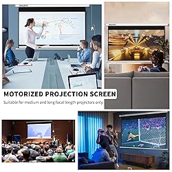 WASJOYE Motorized Projector Screen 100" - 8K