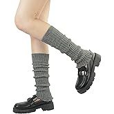 BomKinta Leg Warmers for Women - Soft Fashion Knit Calf Accessories Gifts - Cute 80s Ruffle Leg Sleeves for Party Yoga