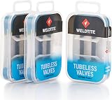 WELDTITE Tubeless Presta Valve Kit 2 x 55 mm Black view 9