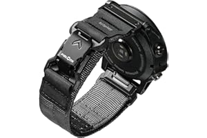 bitplay QuickFit Watch Band 22mm / 26mm – Magnetic Fidlock Buckle, Reinforced Nylon & Hypalon Strap, Compatible with Garmin Forerunner, Instinct, Quatix Series