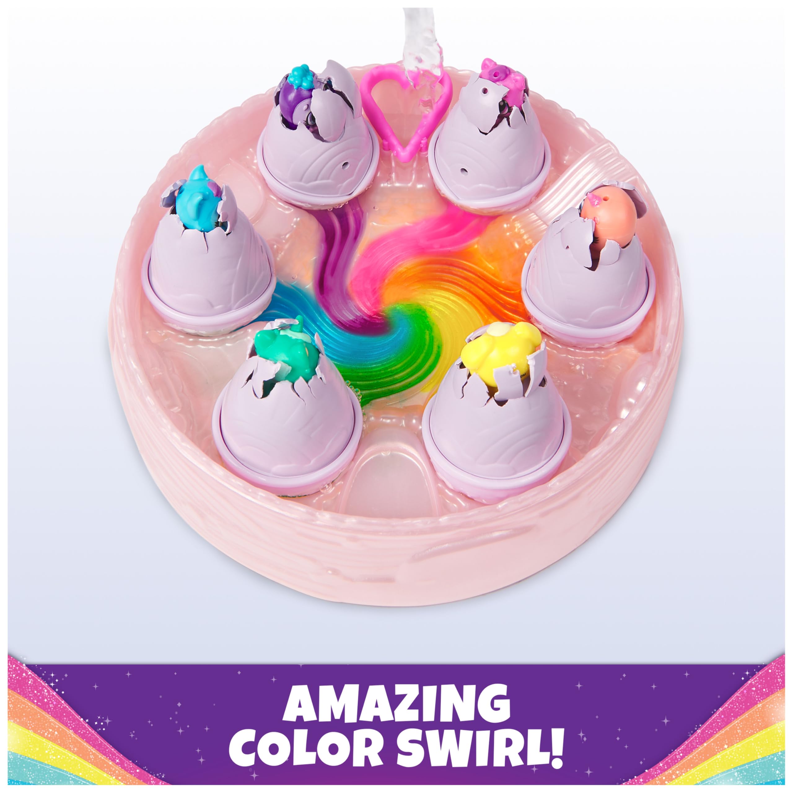 Hatchimals Alive, Rainbow Hatchery with 6 Mini Figures in Color Reveal Eggs & Over 10 Accessories, Gifts & Stocking Stuffers for Girls & Boys Ages 3 & up