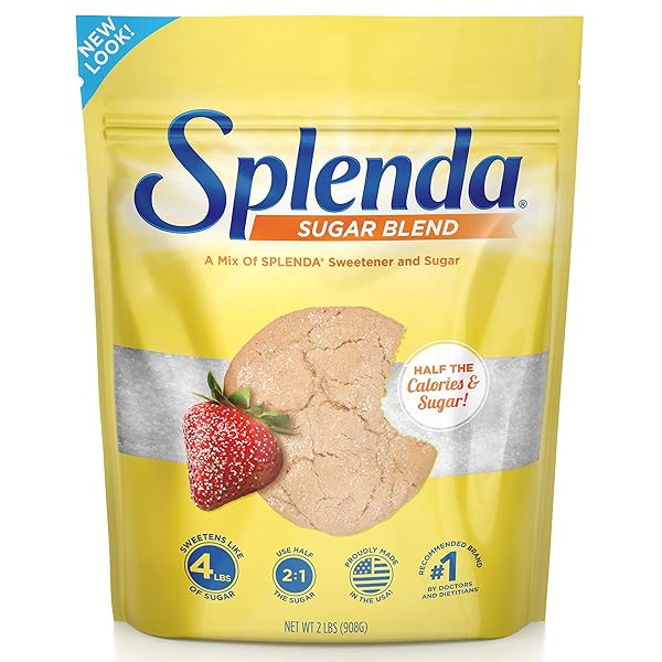 SPLENDA LOW CALORIE SWEETENER FOR BAKING RESEALABLE BAG, SUGAR BLEND, 32 OUNCE