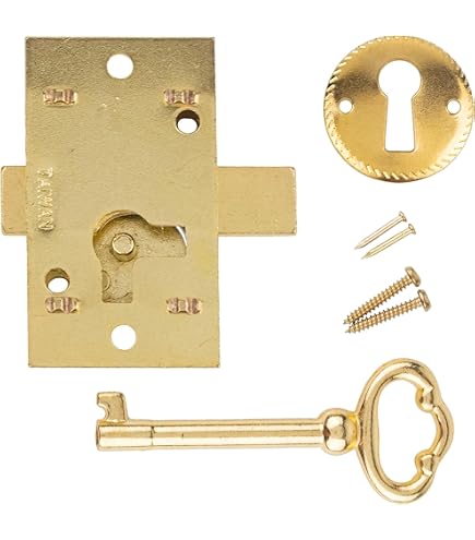 Serrure En Laiton 52 Mm – 2 Pouces, Avec Clé, Pour Placard Armoire Tiroir !