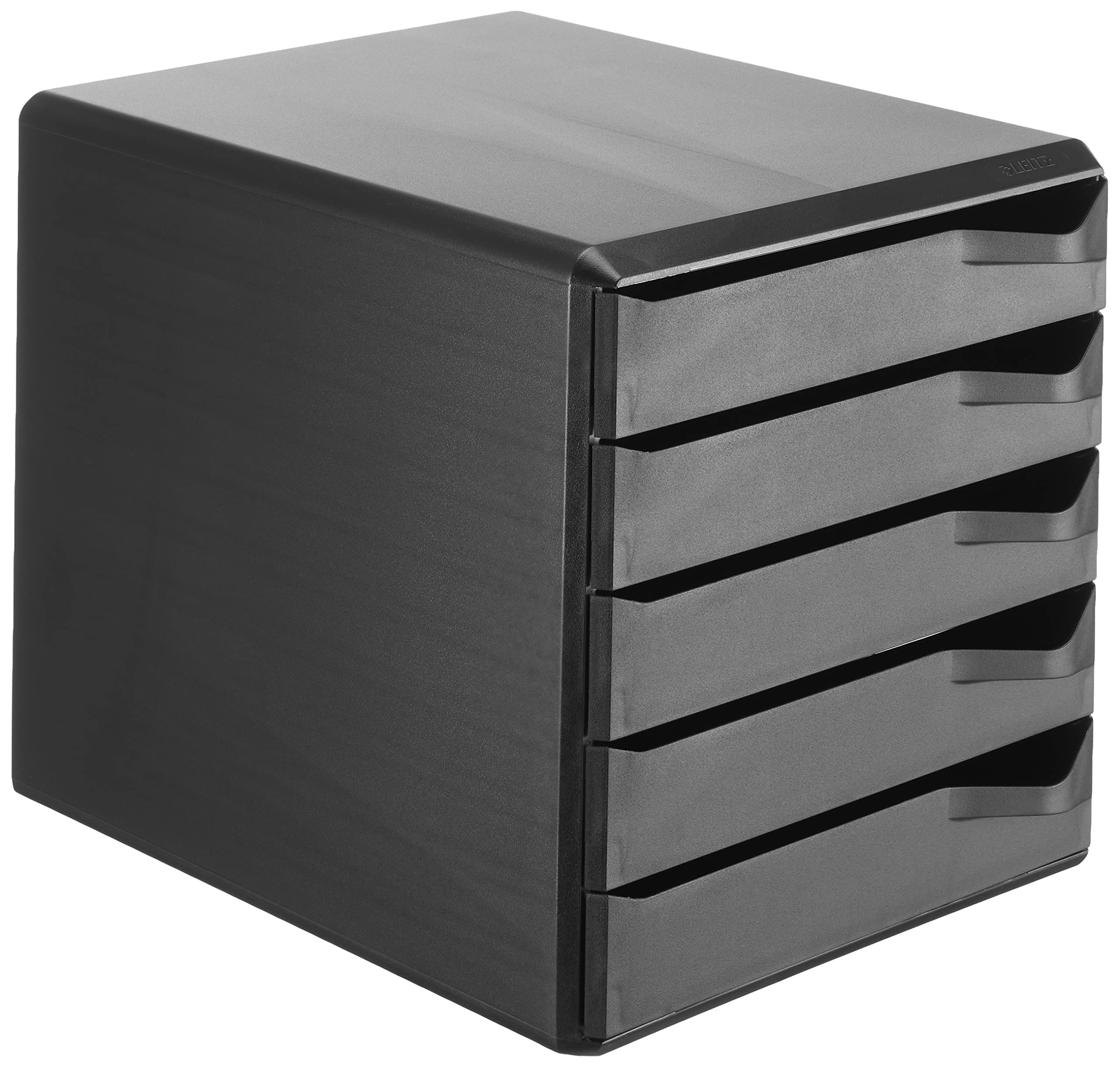 Leitz 5 A4 Drawer Cabinet, Organiser, Post Set, All Black
