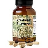 Santa Cruz Paleo, Pre-Feast Digestive Enzymes Supplement, Multi Enzyme for Women and Men, Fiber Supplement for Gut Health & Digestive Health, Gluten Free, Keto, Paleo, Sugar Free, 60 Capsules