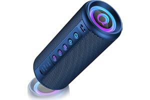 Portable Bluetooth Speaker, Bluetooth 5.4 Wireless Speaker with 20W HD Loud Stereo Sound, 20H Playtime, IP7 Waterproof, LED L