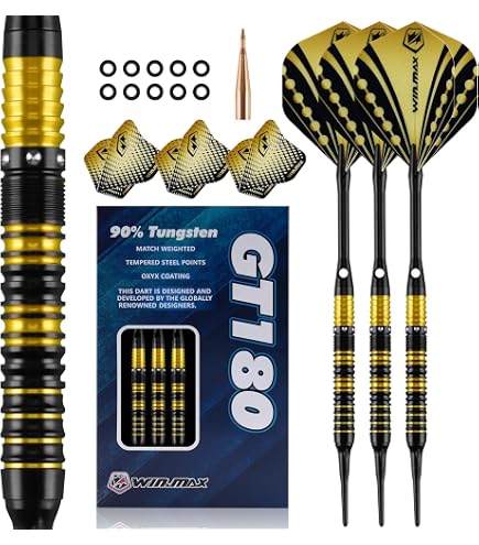 Amazon.com : Target Darts Crux 11 21G 90% Tungsten Soft Tip Darts