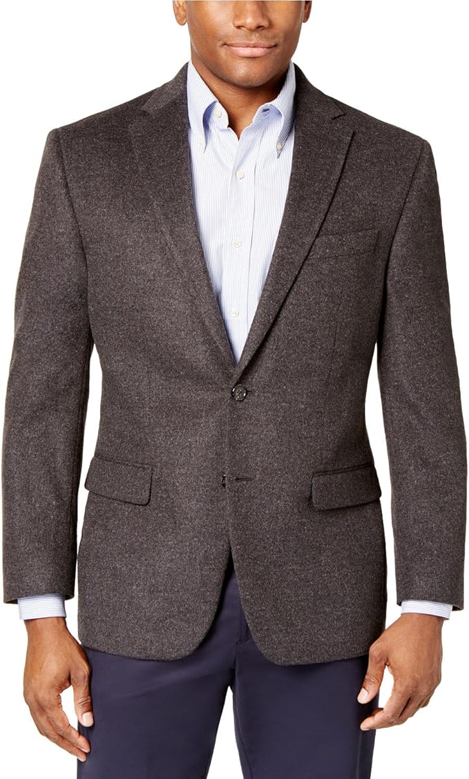 Ralph Lauren Cashmere Blend Men's Classic Fit Sport Coat (Dark Grey, 48