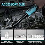 DURATECH 12V Extended Cordless Ratchet Wrench 3/8in 60Nm 180RPM Kit view 4