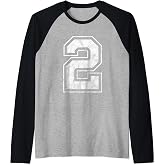 Number 2 Raglan Baseball Tee