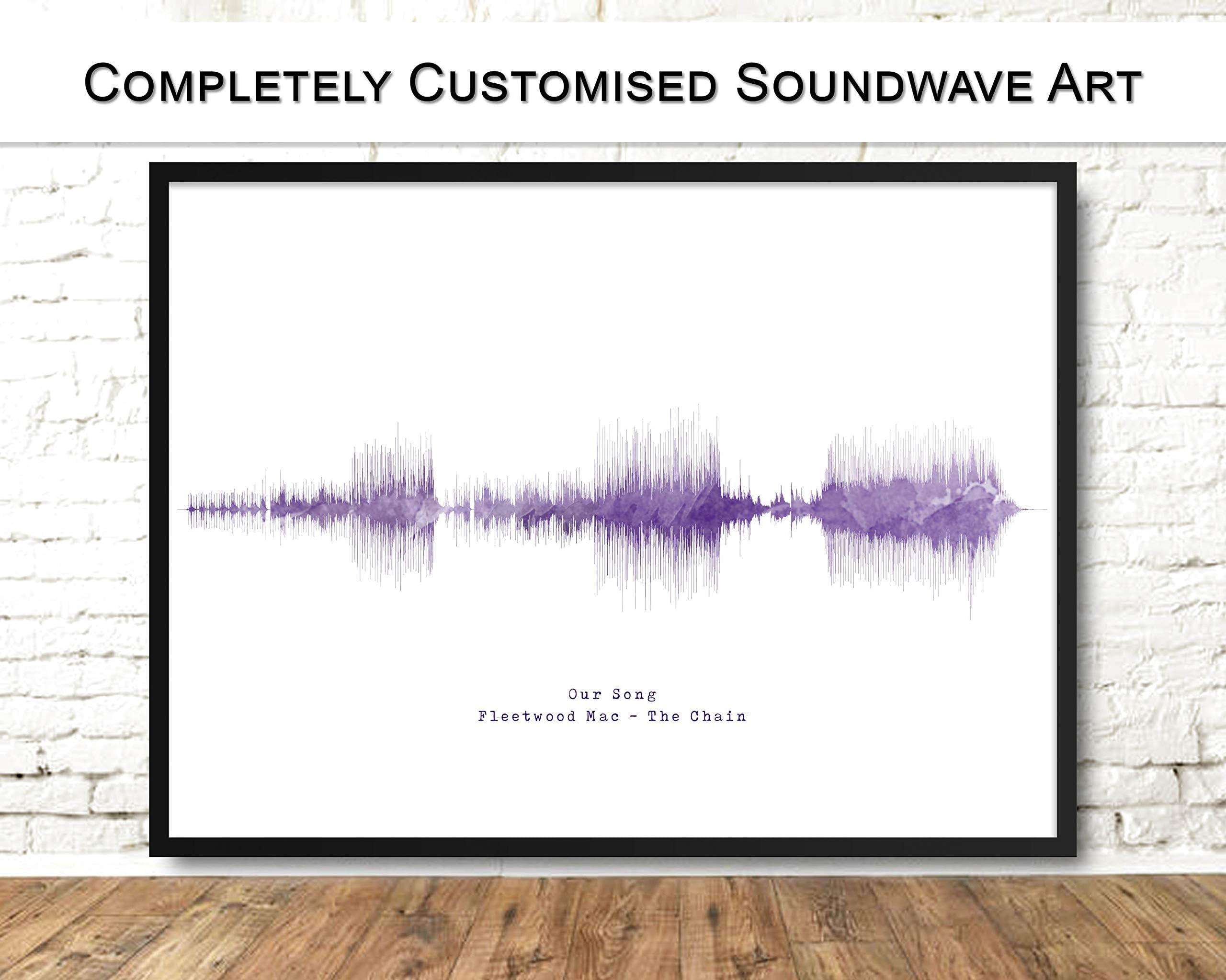 Arvier Soundwave Art Waveform Print Favourite Song First Dance Wedding Song First Song Lyrics Custom Gift Personalised Art Framed Wall Art