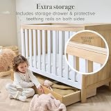 Tutti Bambini Riley 3-in-1 Cot Bed 120x60 Oak White with Drawer view 5