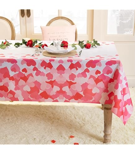 3 Manteles De Plástico De Navidad Desechables, 54 X 108 Pulgadas, Mantel Rectangular De Vinilo Rojo De Navidad Copos De Nieve Para Decoracion De