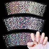 Styquenzer Flower Nail Stickers 30 Sheets 3D Floral Heart Nail Decals view 1
