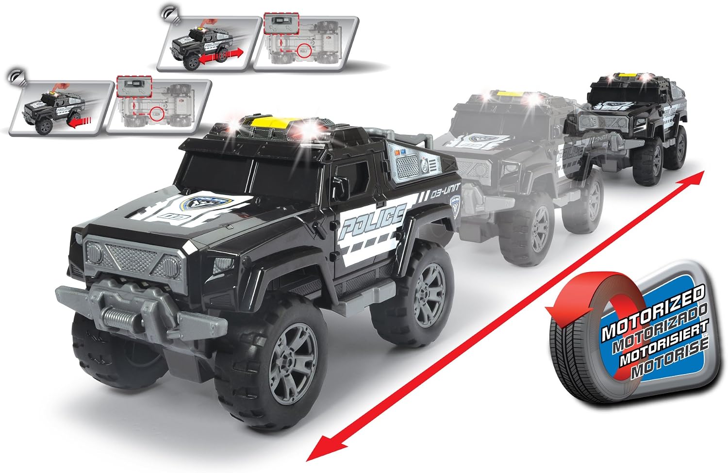 Dickie Toys 203304011 Police Unit Toy with Motor - Image 4