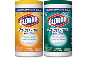 Clorox Company 01599 Disinfectant Wipes-2-Pack, 1 Citrus Blend and 1 Fresh Scent(75ct each)