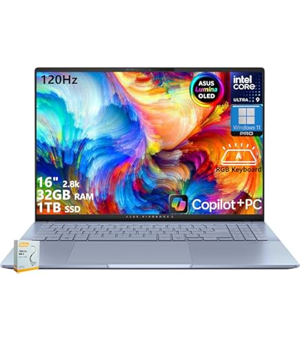 Amazon.com: ASUS Vivobook S16 AI PC Laptop 16