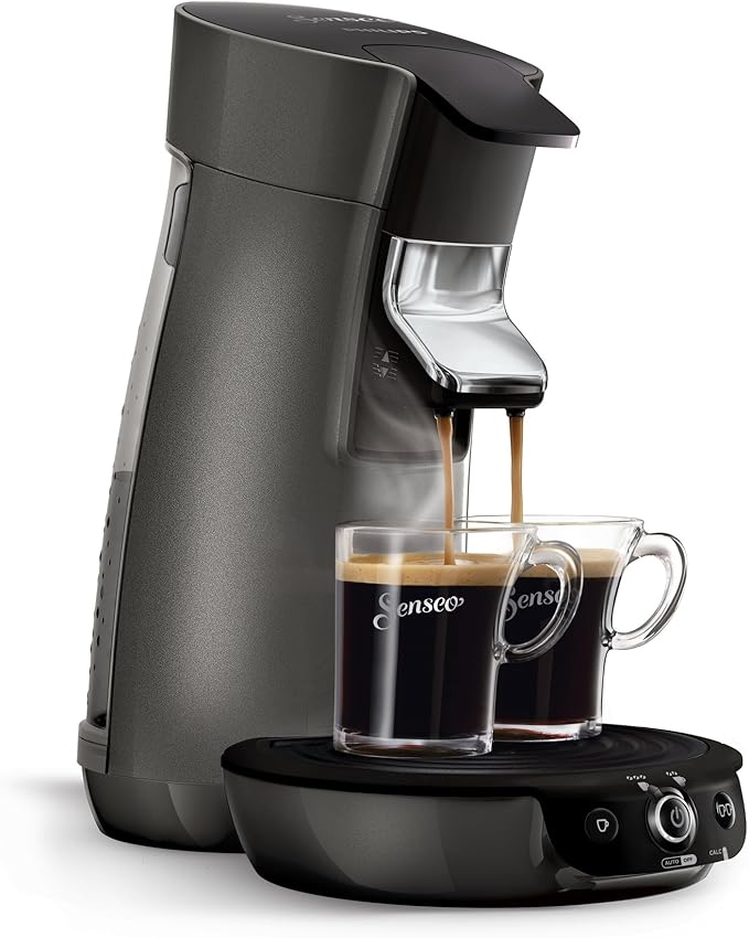 Senseo HD7833 Pod coffee machine 0.9L 6cups Black,Titanium coffee