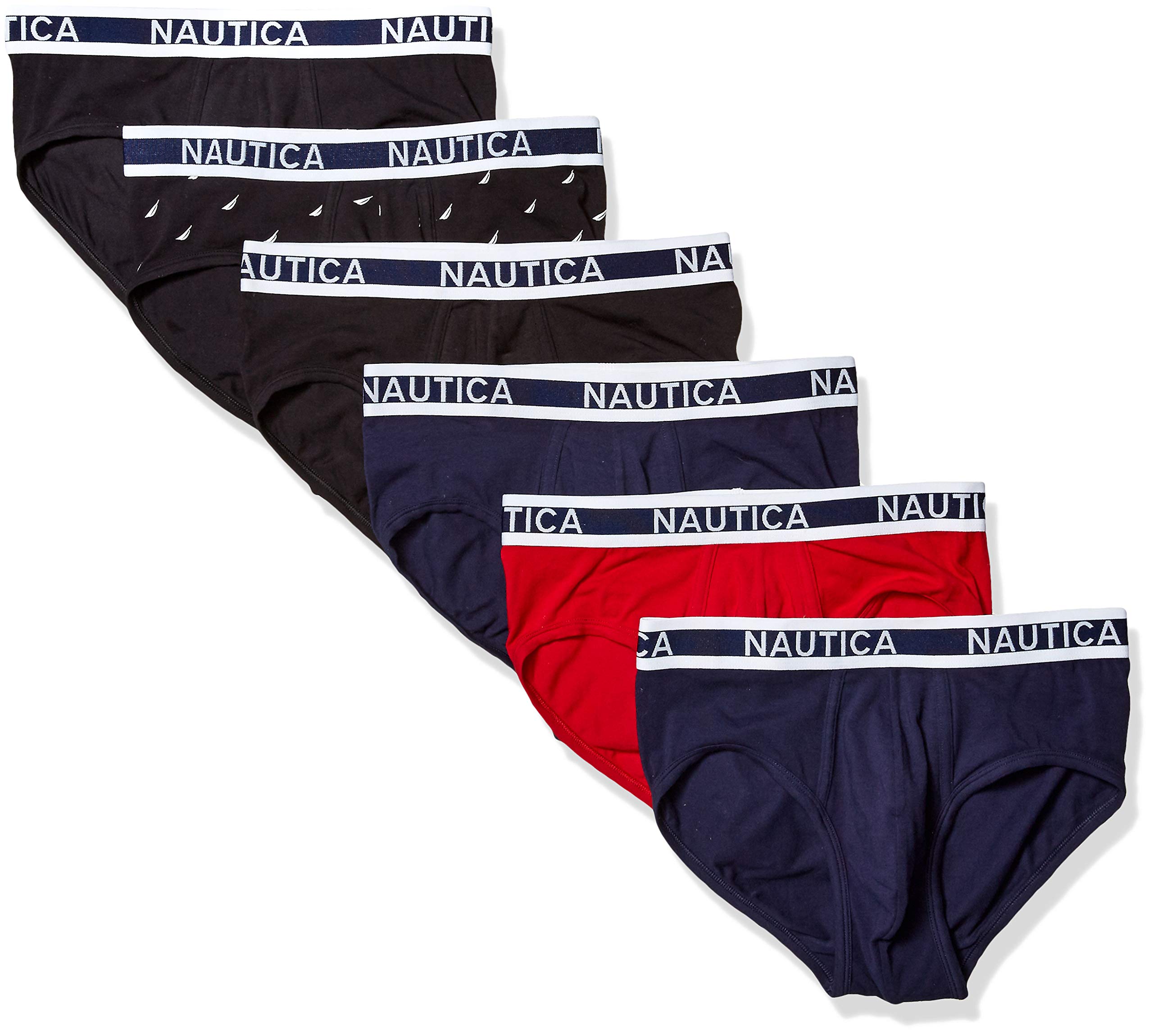 Nautica Men's Classic Cotton Stretch Multipack Briefs Nautical Fashions