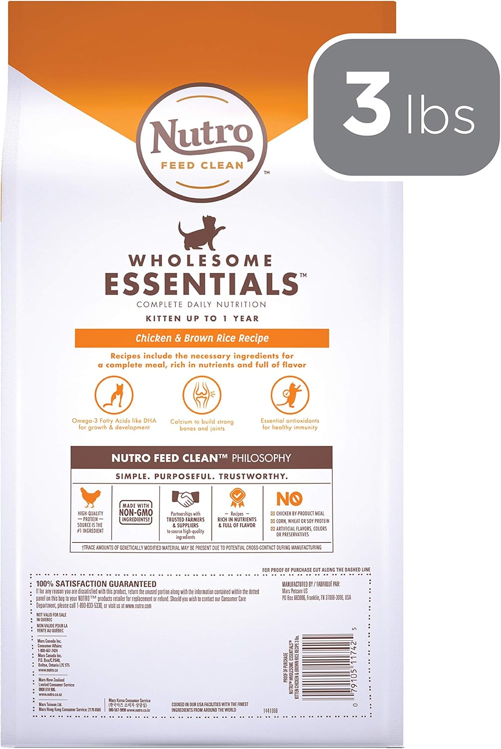nutro wholesome essentials kitten
