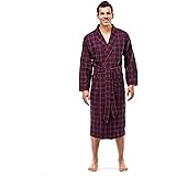 latuza men's cotton flannel robe