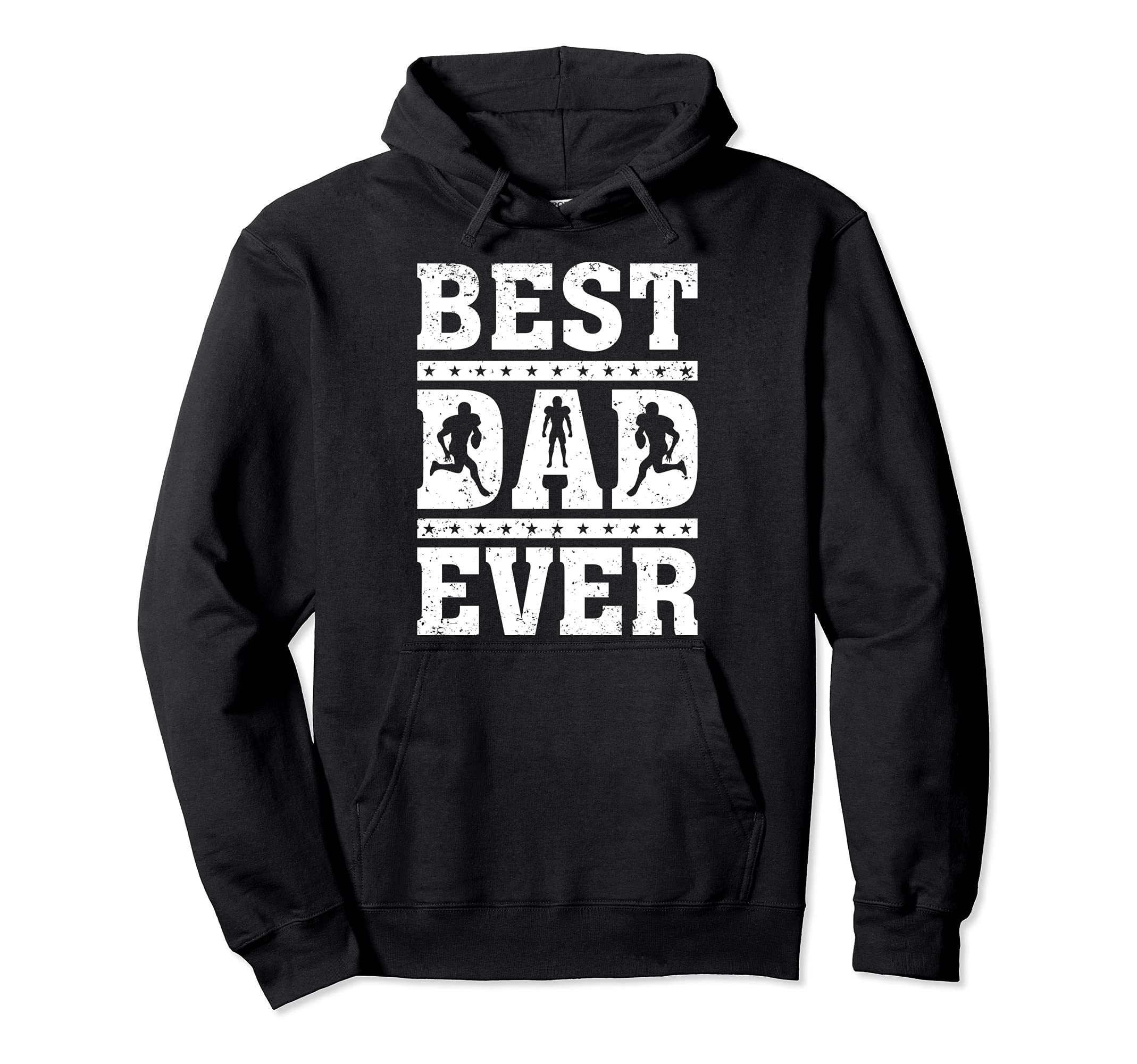 Football Lover Best Football Dad Ever Father's Day Pullover Hoodie