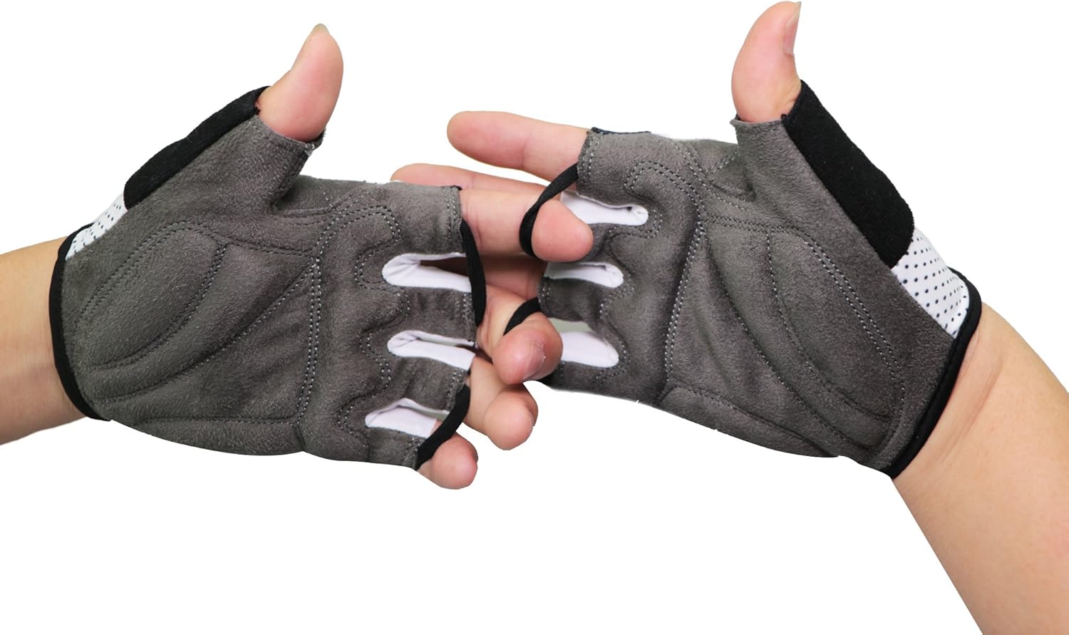 LuxoBike Cycling Gloves Bicycle Gloves Bicycling Gloves Mountain Bike Gloves – Anti Slip Shock Absorbing Padded Breathable Half Finger Short Sports Gloves Accessories for Men/Women: Clothing