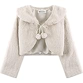 BOLEROSE Girls Cozy Faux Fur Childrens Kids Bolero Shrug Jacket Wrap Coat