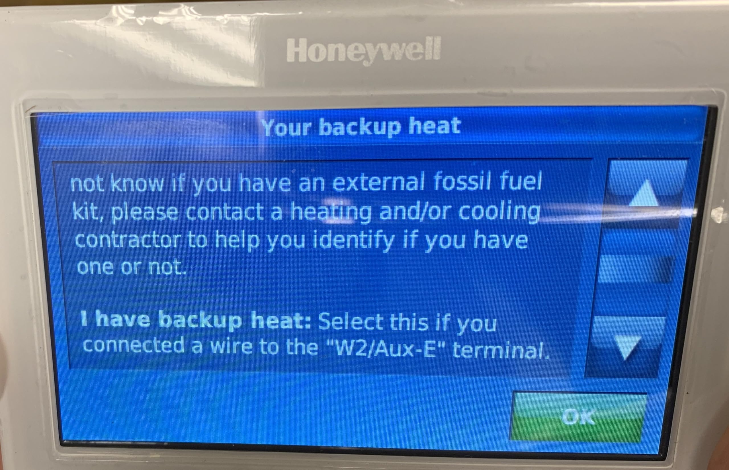 Honeywell TH9320WF5003 Wi-Fi 9000 Color Touch Screen Programmable Thermostat, 3.5 x 4.5 Inch, White, 'Requires C Wire" - View 5