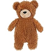 Kids Preferred 11 Inch Teddy Bear Brown Soft Plush Stuffed Animal Toy Gift for Kids and Toddlers - Carter's Squishy Bear