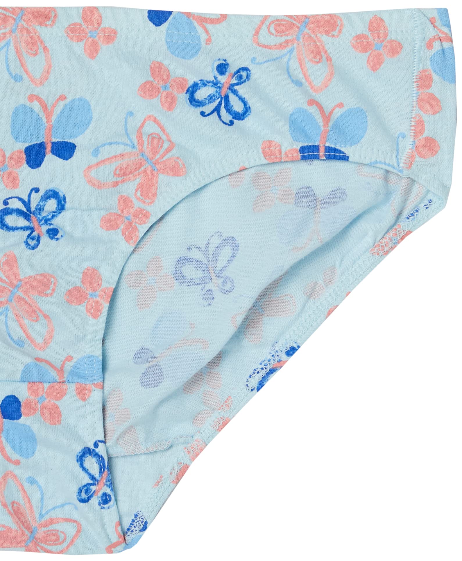 Hanes girls Organic Underwear, Brief & Hipster, Toddler & Girl Sizes, Pure Comfort Organic 100% Cotton Panties, 8-pack