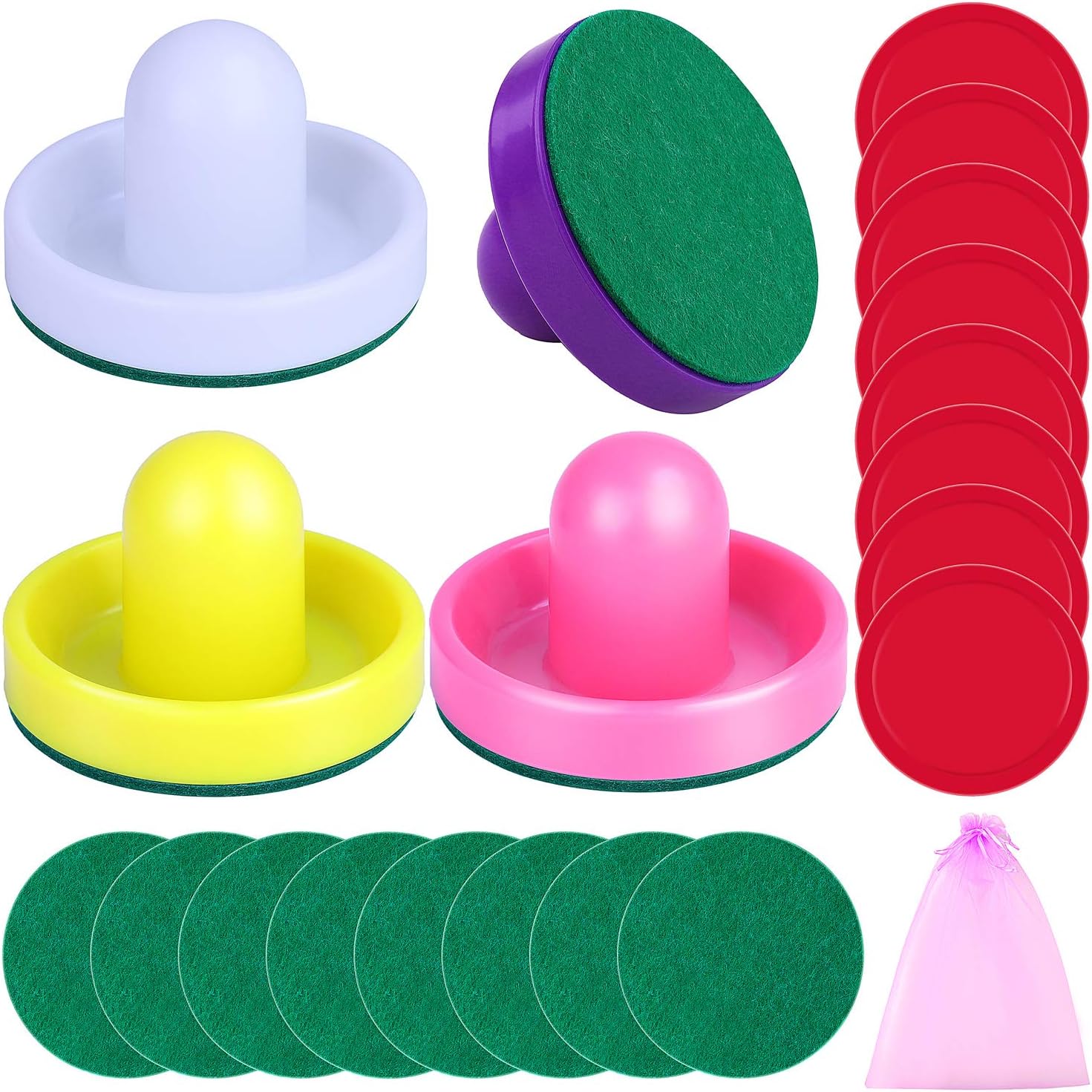 URATOT Air Hockey Pushers and Air Hockey Pucks Air Hockey Paddles Goal