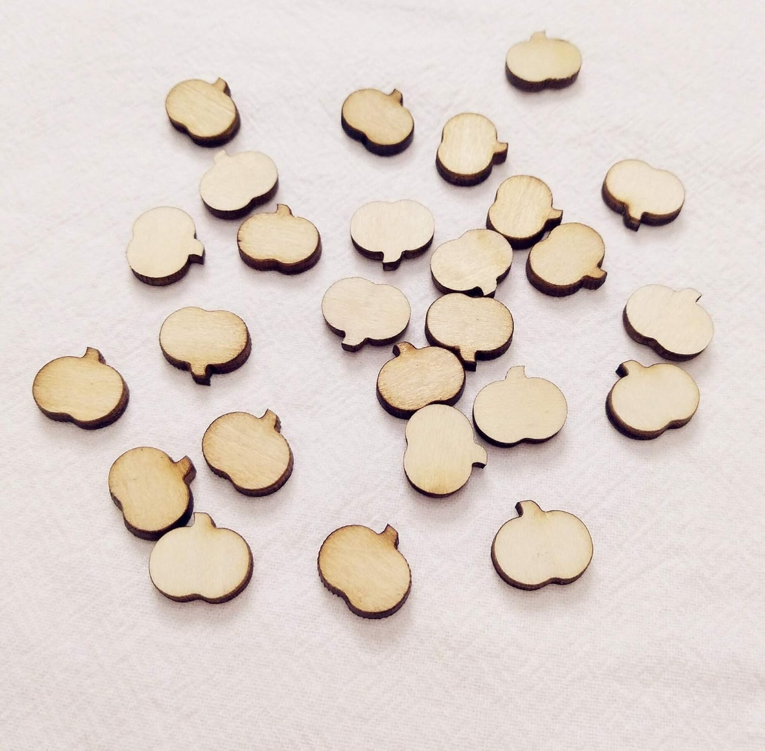 Pumpkin Studs Earring Wood, DIY Unfinished Wood Jewelry, Laser Cut