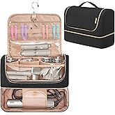 Yarwo Large Airwrap Storage Bag Compatible for Shark FlexStyle Styling (HD 430/440), Double Layers Travel Case Box for Shark Flexstyle/Dyson Airwrap and Hair Styler Attachments, Black (Bag Only)