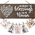 Grandma Gifts Mothers Day Gifts for Grandma Picture Frame, Birthday Grandma Gifts from Grandchildren Grandkids Photo Holder, Best Nana Gifts Nana Mothers Day Gifts Gigi Grandmother Gifts for Christmas