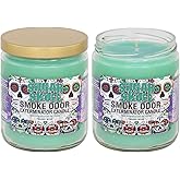 Smoke Odor Exterminator 13oz Jar Candles Sugar Skull, Pack of 2