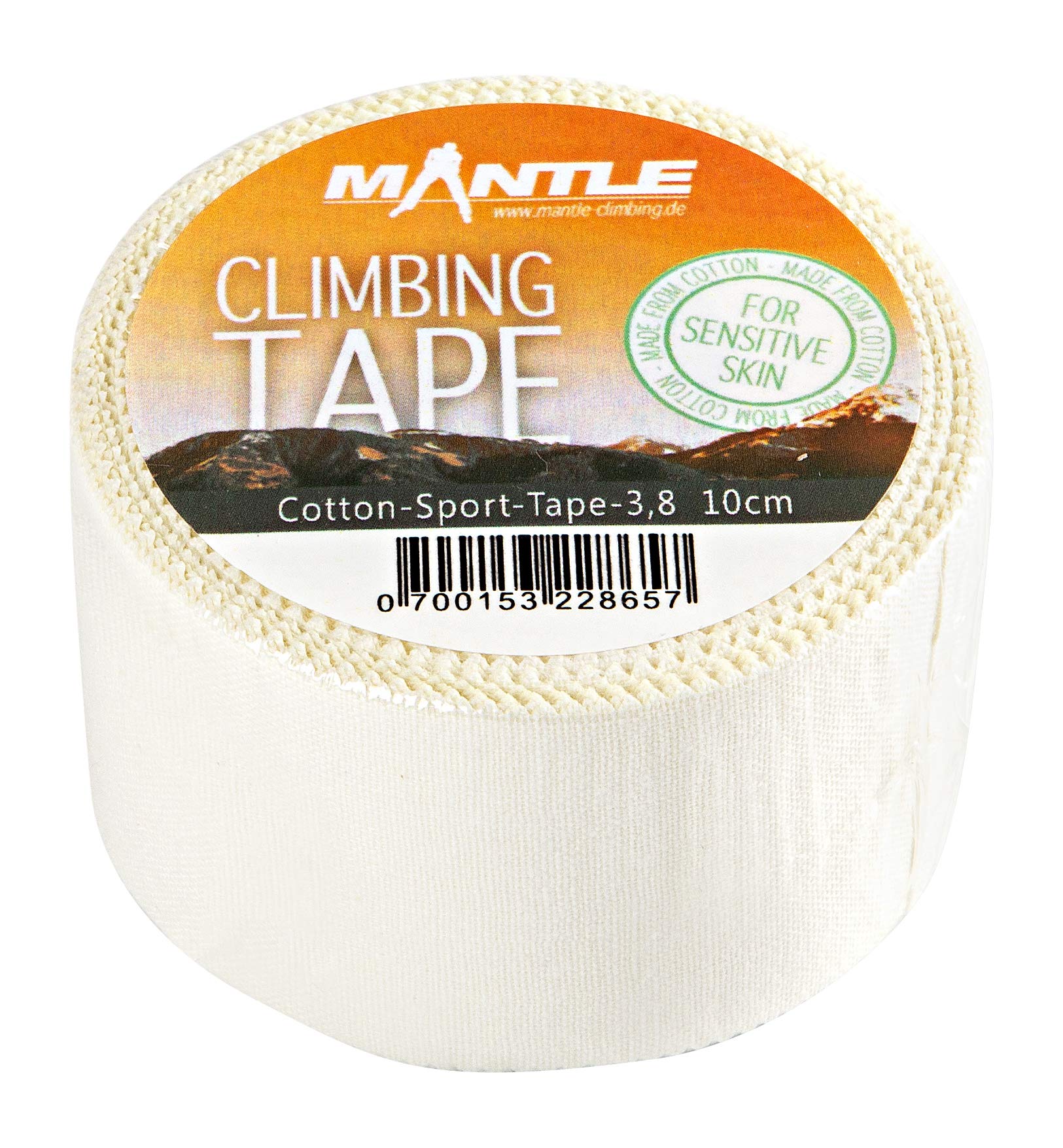 Mantle Finger Tape 3.8 cm x 10 m 1 Roll White Climbing Bouldering Martial Arts Volleyball Handball Basketball Strength Sports Tape