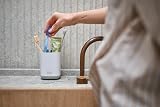 Joseph Joseph EasyStore Toothbrush Caddy Small Grey White Plastic view 2