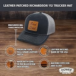 Rad Dad Leather Patch Hat | Machine-Stitched Badge